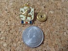 Antique Wwi British  dieu Et Mon Droit  Accessocraft Enamel Pin
