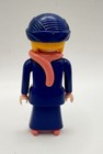 Playmobil Figure Victorian Woman Dark Blue Dress  Pink Scarf 5300 5507