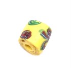 1 Antique Old Venetian French Cross Multi Wound African Trade Bead 