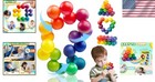Stress-relief Rainbow Fidget Ball - Ideal For Autism  Travel  And Classroom
