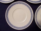 5 Royal Copenhagen Fan Service Blue 6  Bread Plates Nice