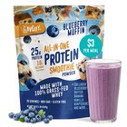 All-in-one Protein Shake Powder - Blueberry Muffin Flavor  Meal Replacement  Col