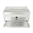 31 x30 x15  Aluminum Diamond Plate Step Battery Tool Box For Peterbilt 378 379