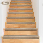 13pcs Stair Treads Home Indoor Non Slip Mats Pads Carpet Protection Cover Beige
