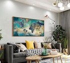 Large World Map Canvas Prints Framed Wall Art For Living Room Office 24x48 Gr   