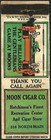 Billiards Super Old   Moon Cigar Co    Matchbook Cover Hutchinson  Ks Kansas