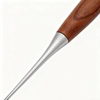 2pcs Leather Sewing Awl Drillable Awl With Wood Handle Leather Hole Punch Tool