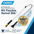 Camco Rv Swivel Stik W shutoff Valve - Brass Parts Multicolor 40071