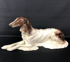 Rare Vtg Sitzendorf Borzoi Wolfhound Sighthound 15  Dog Figure Statue Figurine