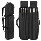 4x5 Pool Cue Case - Soft Billiard Stick Bag  Holds 4 Butts   5 Shafts  Large Poc
