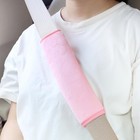  2 Pcs Car Seat Belt Pads Cover Soft Seat Belt Shoulder Pad Safety Belt Pink