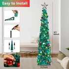 5ft Pop Up Christmas Tree W decoration Ball collapsible Xmas Tree For Home Party