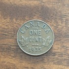 1935 Canada One Cent Penny     King George V     Circulated Canadian Coin