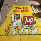 Rare Vintage Yellow 7up    the Un And Only    Advertising Soda Apron 1960   s 