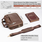 Pechor Leather Bible Cover Case For Men Women  Large Bible Bag Bible Study Suppl