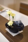Suiban Japanese Flower Metal Basin Container Vase Sakasa Mt fuji Blue From Japan