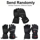 Heated Ski Hand Warm Windproof Touchscreen Gloves Electric Rechargeable Battery