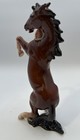 Vintage Porcelain Rearing Brown Horse Figurine Halsey Imports 1953 Japan 6    Tall
