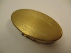 Vintage Max Factor Gold Tone Lipstick Case Mirrored Makeup Leaf Pattern
