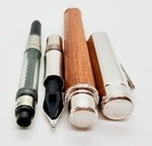 Caran D ache Dache Varius Metwood  Wood Fountain Pen 18k 750 Nib Size Unknown