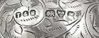 Set Of 6 Antique Sterling Silver Napkin Rings In Case 1912