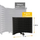 Foldable Microphone Isolation Shield - Sound Absorbing Foam - Acoustic Foam