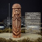 Njord Viking Sea God Statue     Hand-carved Norse Mythology Figurine  Wooden Decor