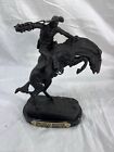 The Bronco Buster Frederic Remington Bronze Sculpture Vintage 8in