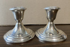 Lot Of 2 Gorham Silver Weighted Candleholder  Puritan   sterling  Hollowware 