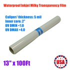 Calca 13  X 100f Roll Waterproof Inkjet Milky Transparency Film For Screen Print