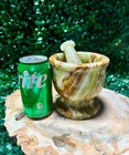 Green Onyx Mortar   Pestle  Polished Green Onyx