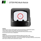 Otter Pro Multi-reticle Reflex Sight 3 Moa Dot 32 Moa Circle For Rmsc Cut P365xl