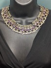 Matilde Poulat Matl Taxco Mexico 925 Silver Amethyst Turquoise Necklace 116 29g