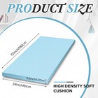 Blue High Density Upholstery Foam Pad Soft Cushion Replacement 0 5x24x72 Inch