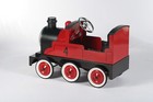 Red Classic Vintage-style Metal Train Pedal Car - Full Size Perfect Gift Choice 