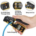 Pass Through Rj45 Crimp Tool Kit All-in-one Ethernet Crimper Network Tool Kit   
