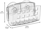 Idesign Sinkworks Kitchen Sink Suction Holder For Sponges  Large  Clear 