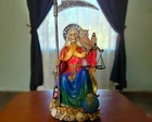 Santa Muerte Statue On Throne  Holy Death Altar Piece  Day Of The Of The Dead