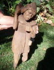 Very Old   Distressed Antique Native American Indian Wood Carving   Sculpture