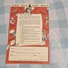 Bond Bread Bakers 1939 Lone Ranger Safety Club Mail-in Advertising Card