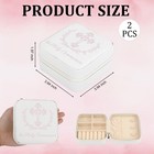 2 Pcs White First Communion Travel Jewelry Box  First Communion Gifts For Gir   