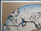 Hiroshige Utagawa Ukiyoe Woodblock Print    cherry Blossoms And Bird Fan Print   