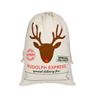 Christmas Giant Canvas Drawstring Bags Reusable Grocery Shopping Gift Storage