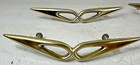 Rare  Mid Century Modern 50 s Cat Eyes Dresser Drawer Door 4 Pull Handles Kbc