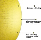 Satc 5-pack Multi-hole Drywall Sander Paper 9 Inch Sanding Disc 100 Grit 225mm