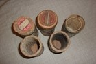 Vtg Edison Gold Moulded Records Cardboard Cylinder Containers Only Boxes Display