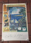 Vtg 1962 Pablo Picasso Cote D   azur Travel Poster Henri Deschamps France Mcm Rare