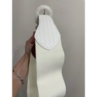 Womens Cream Stretch And Woven Waist Leather Belt No Size 