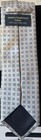 Mens Necktie From Andrea-franceschi Roma 100  Silk Lt Grey Withblue And Purple