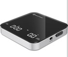 Rechargeable Mini Coffee Scale With Timer  2kg 0 1g  black And Silver 